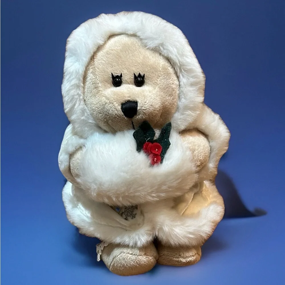 2004 Starbucks 37th Edition Bearista Bear Plush Winter Coat And Hat 10”